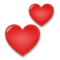 Two Hearts emoji on LG